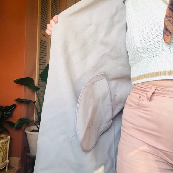 Baby Lavender Wool Duster Wrap Jacket - Picture 4 of 8